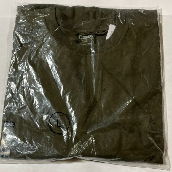 New with Tags CSG Hometown Basic T-Shirt in Navy and Olive Size Large - Picture 5 of 6